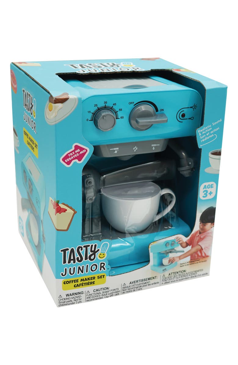 Tasty Junior Pretend Play Electric Coffeemaker Playset, Alternate, color, Blue