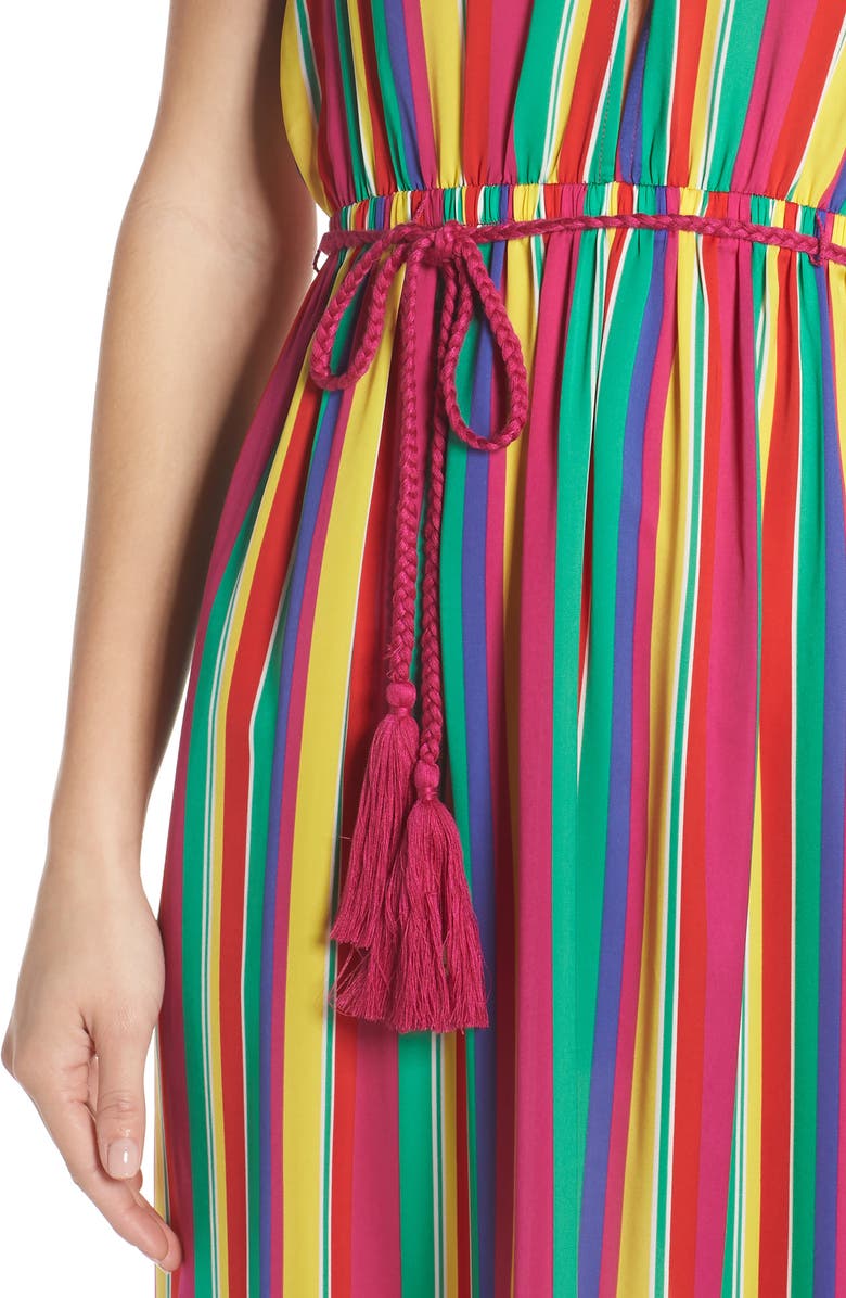 BB Dakota by Steve Madden BB Dakota N the Rainbows Stripe Maxi Dress, Alternate, color,