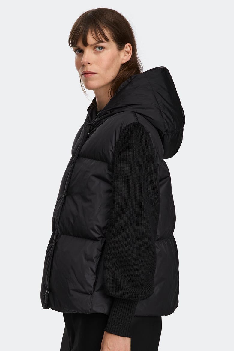 HyBridge® Astoria Knit Hoodie, Alternate, color, Black