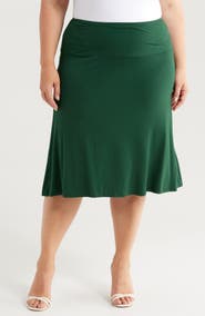 24seven Comfort Apparel A-Line Skirt