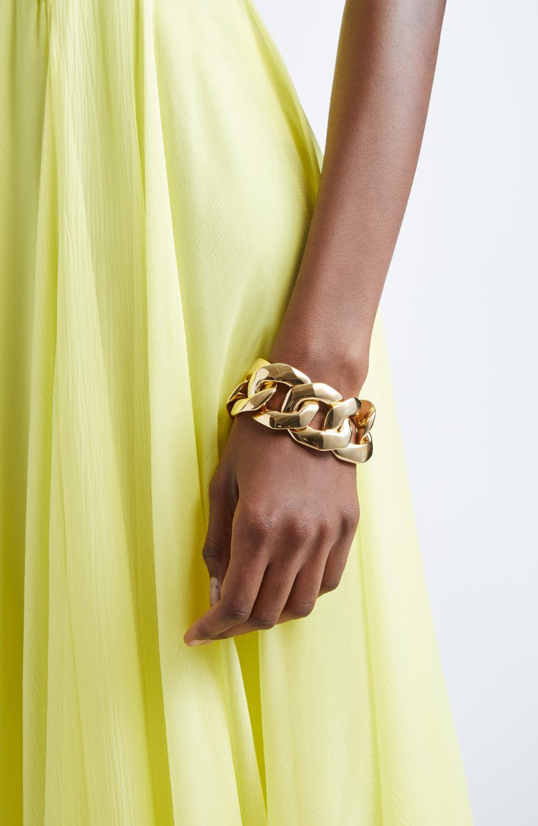 Givenchy Large Link Bracelet, Alternate, color, Golden Yellow