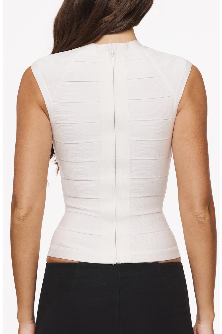 Icon White Bandage Top, Alternate, color, WHITE