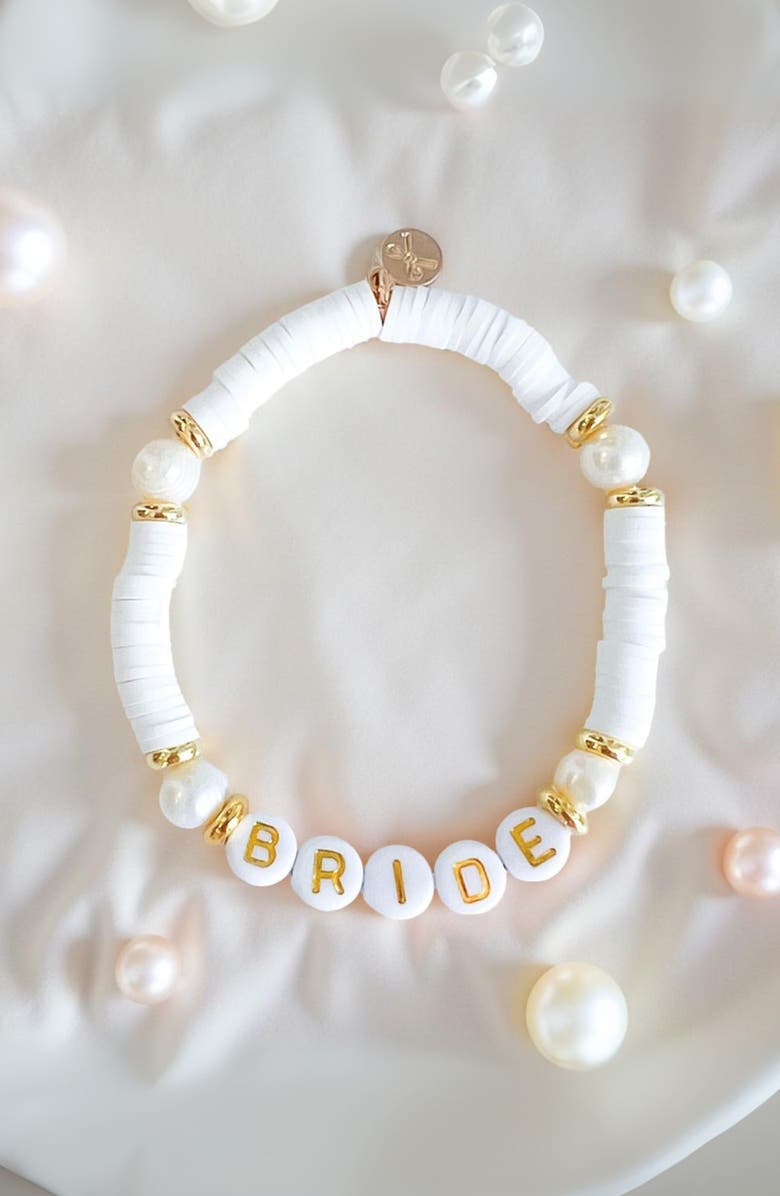 Bits & Bows Bride Women's Bracelet, Alternate, color, White