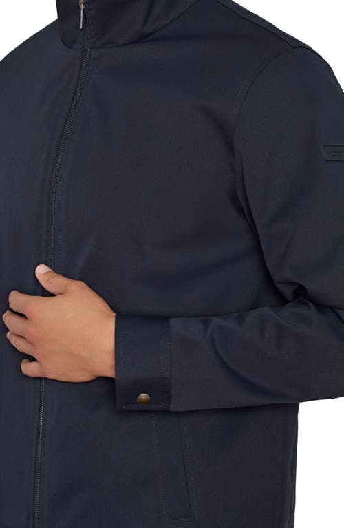 Shop Sam Edelman 3-in-1 Systems Stand Collar Water Resistant Jacket With Quilted Bib In Midnight Blue