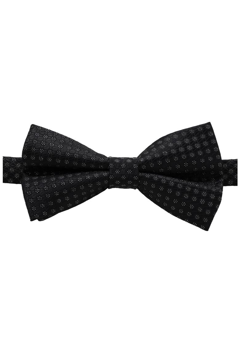 Floral Pre-Tied Bow Tie, Alternate, color, BLACK/ SILVER
