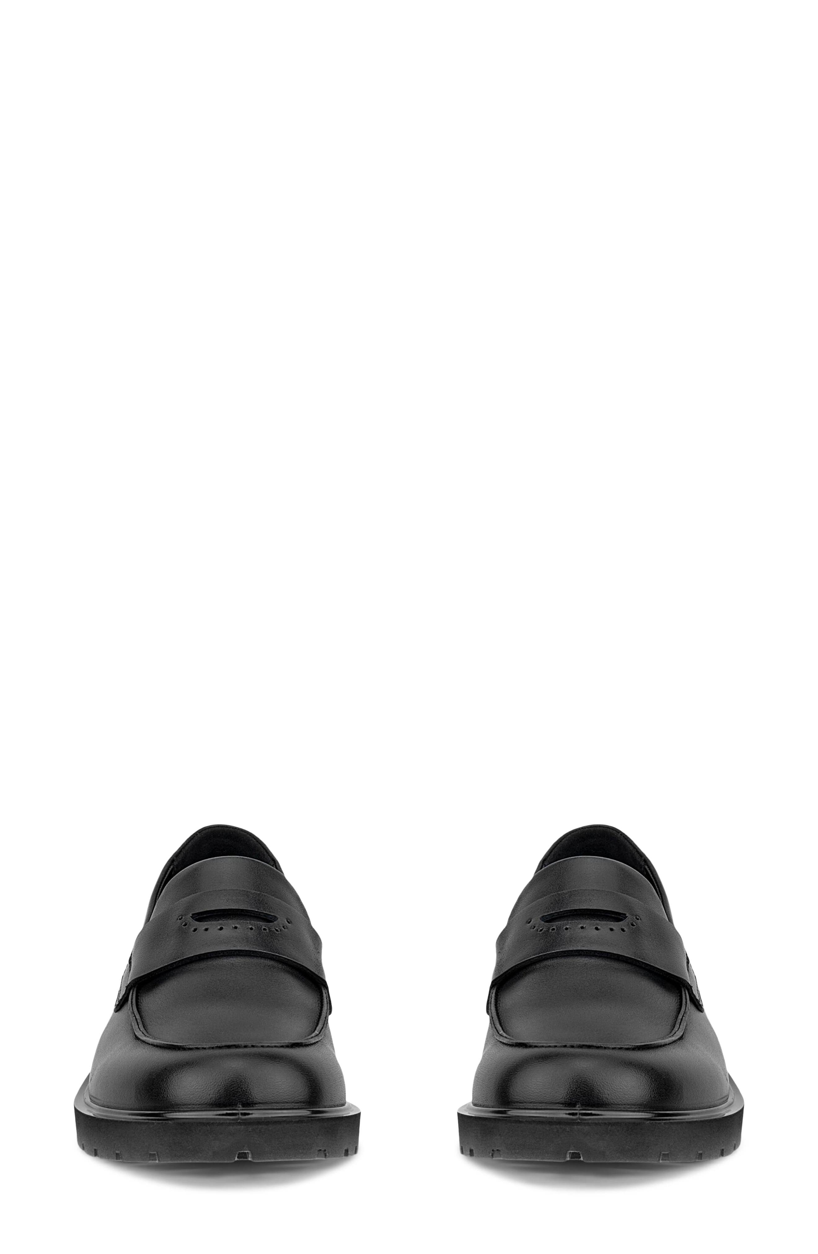 ECCO Metropole Vienna Penny Loafer, Alternate, color, Black Leather