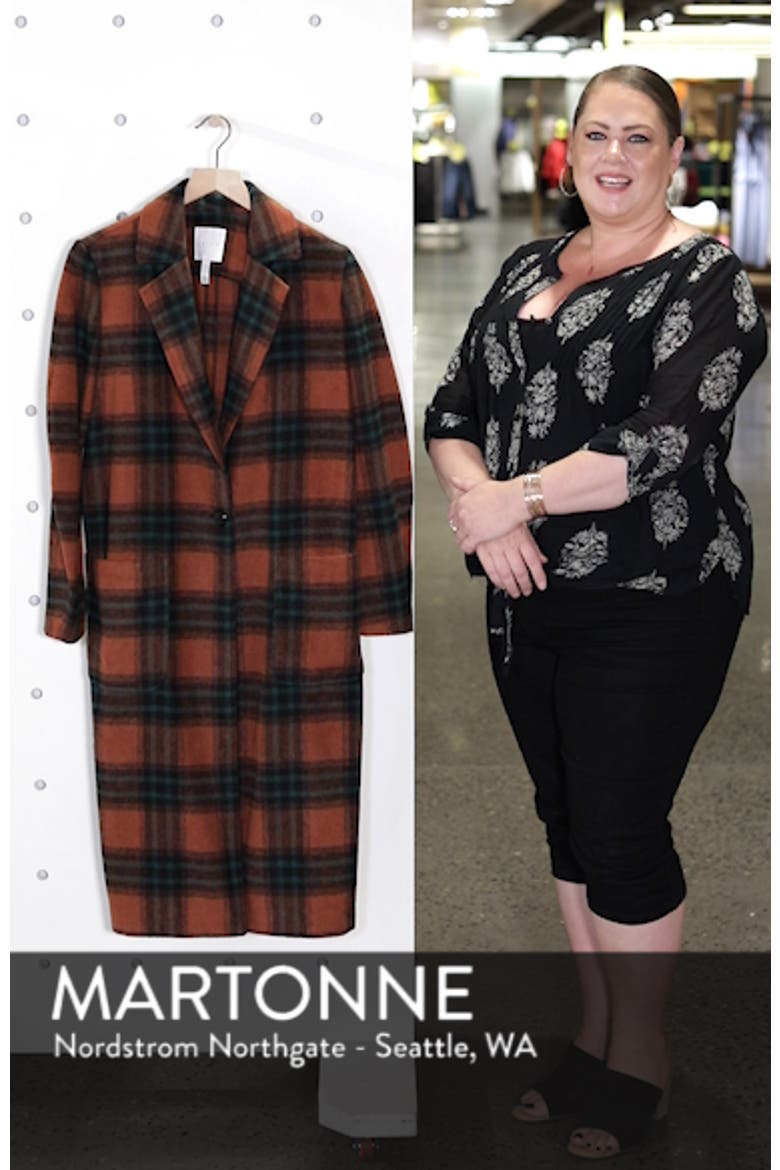 Single Button Plaid Coat video