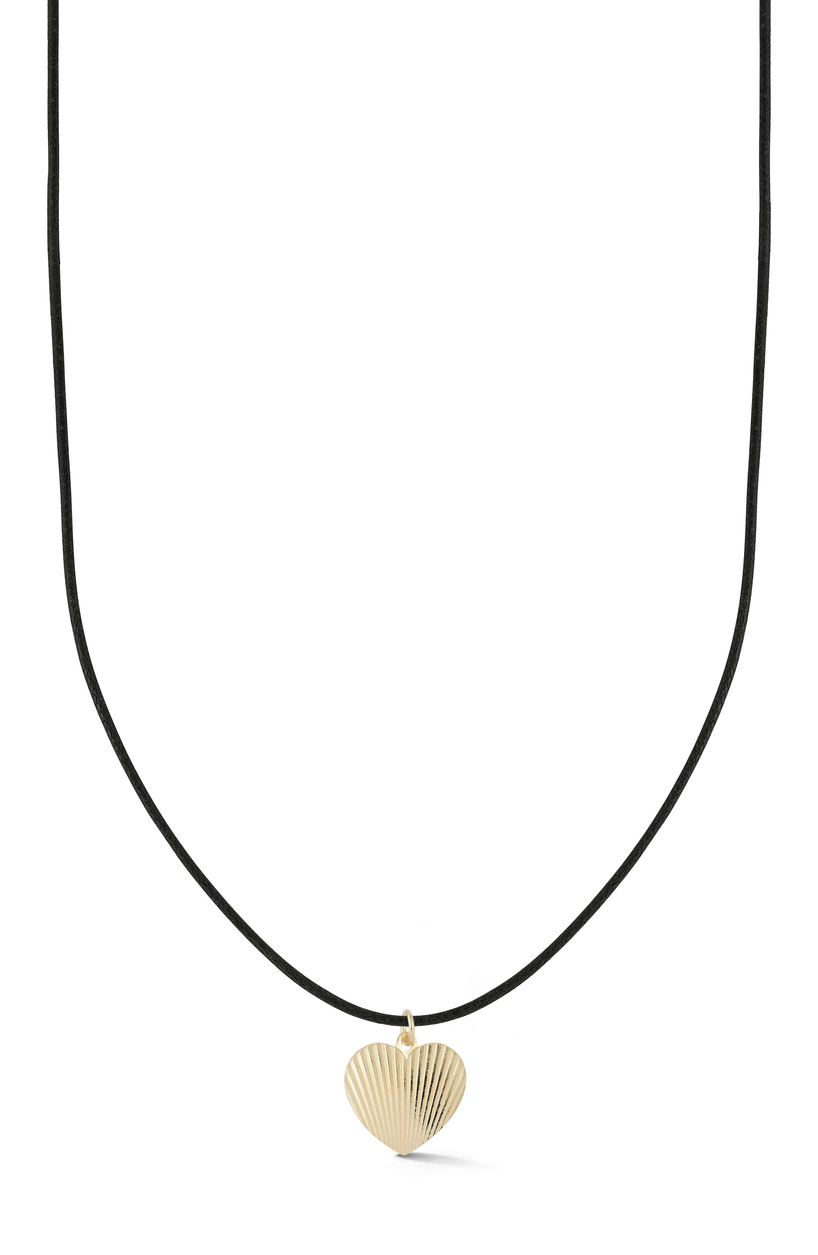 Ember Fine Jewelry 14k Gold Heart Medallion Cord Necklace