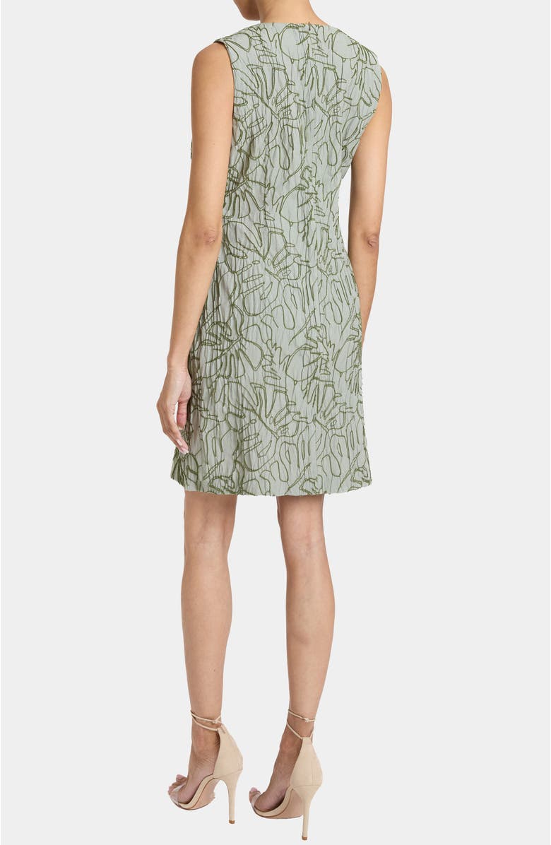 Santorelli TILLY Sleeveless Faux Wrap Shift Dress in Stretch Cotton Cloque, Alternate, color, 