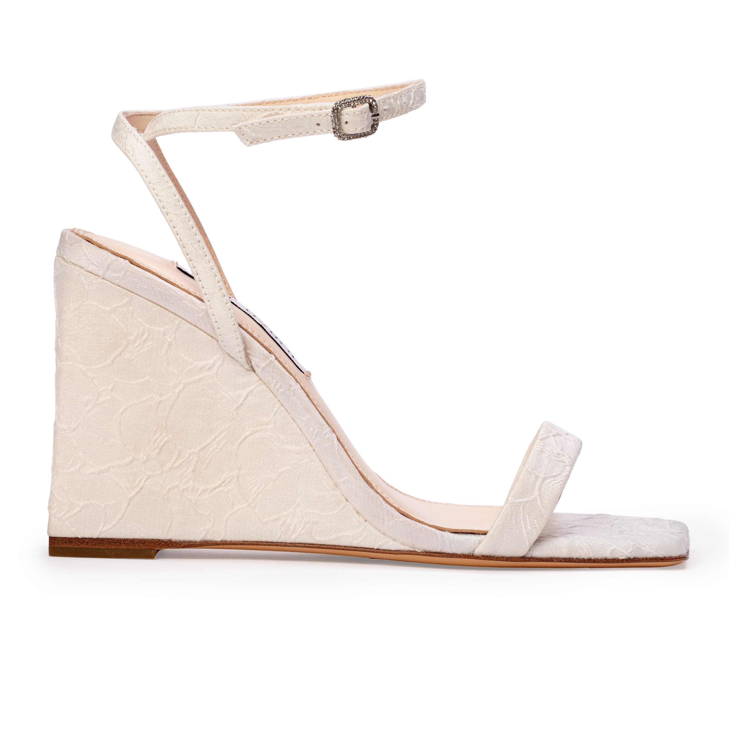 Ella Wedge, Main, color, White Jacquard