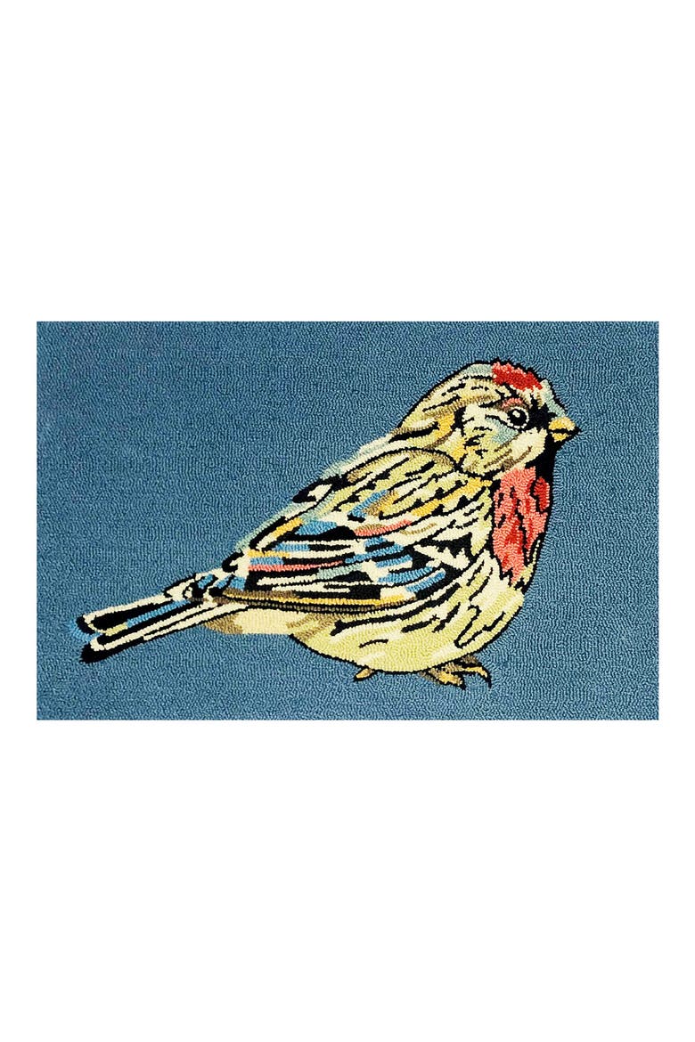 Luna Bird Doormat, Main, color, STEEL BLUE