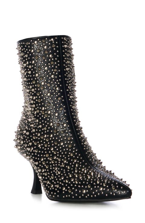Ridley Studded Pointed Toe Bootie (Women)