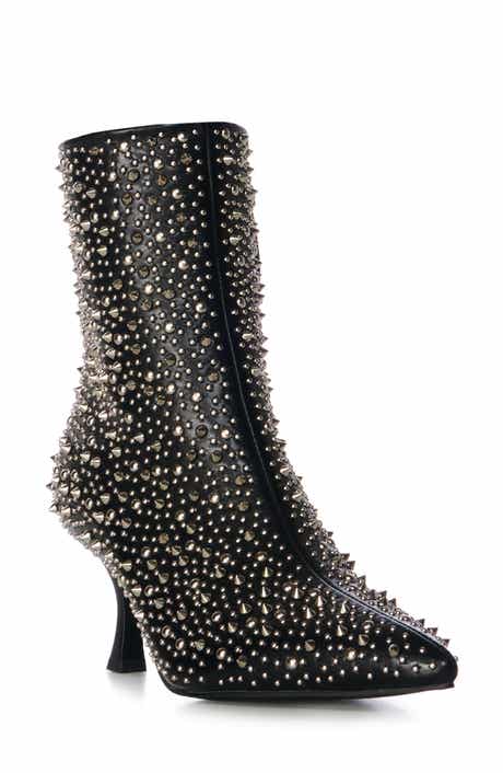AZALEA WANG Ridley Studded Pointed Toe Bootie
