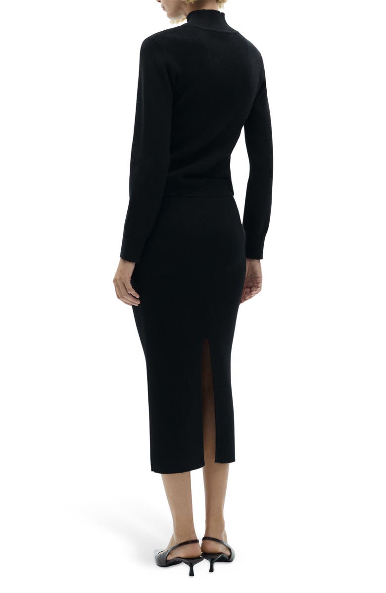 MANGO Rib Midi Skirt, Alternate, color, 