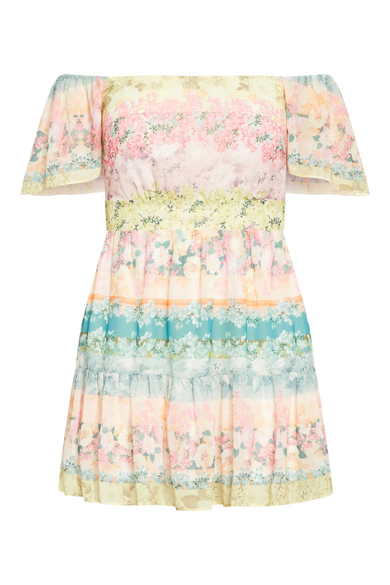 Reece Floral Print Tiered Dress, Alternate, color, ANGEL TRELISE