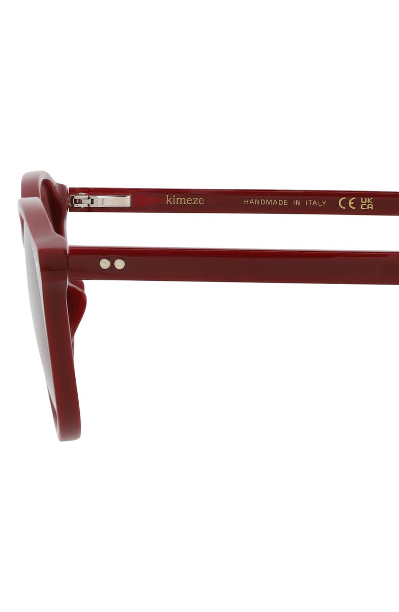 KIMEZE 54mm Round Sunglasses, Alternate, color, Red Red Red