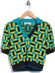 Diane von Furstenberg Hannah Scalloped Trim Top