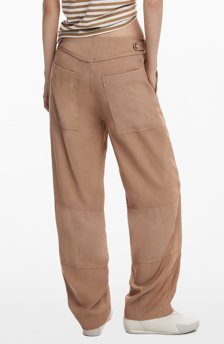 Desigual Utility Straight Leg Pants, Alternate, color, Camel