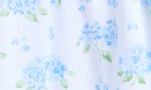 Kissy Kissy Floral Print Ruffle Romper & Bloomers In Light Blue