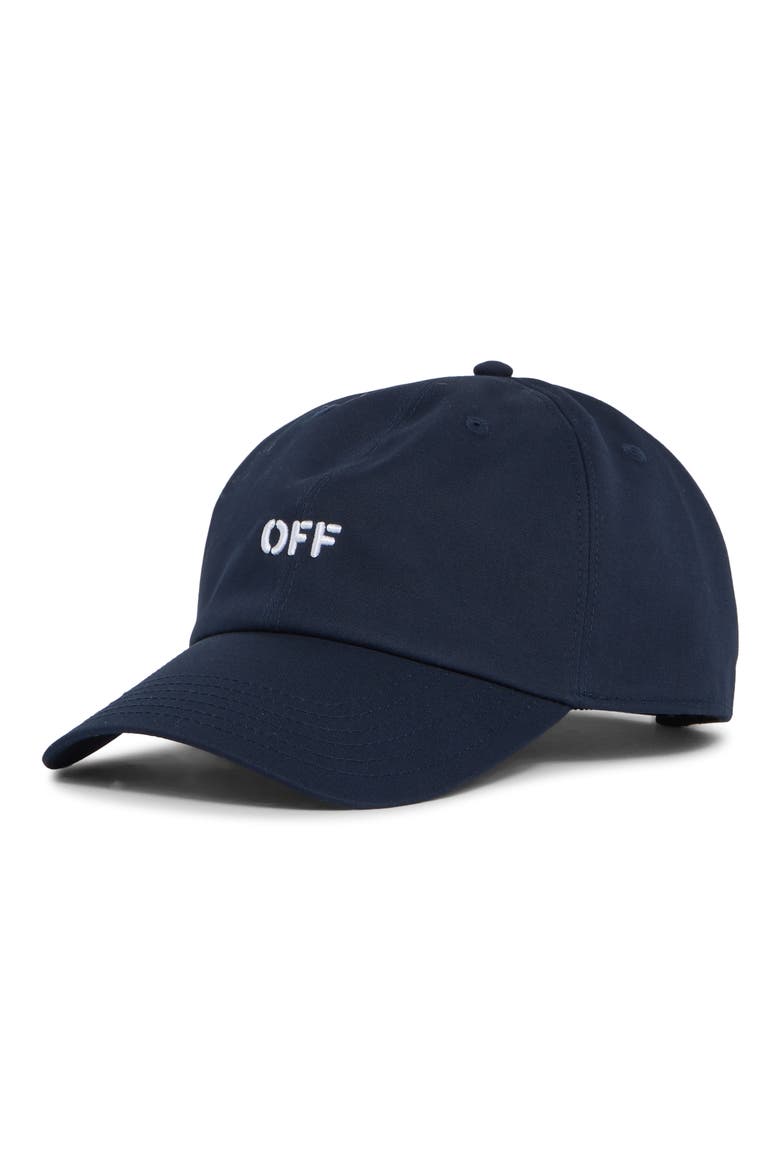 Off Stamp Curved Brim Baseball Cap, Main, color, NIGHT SKY