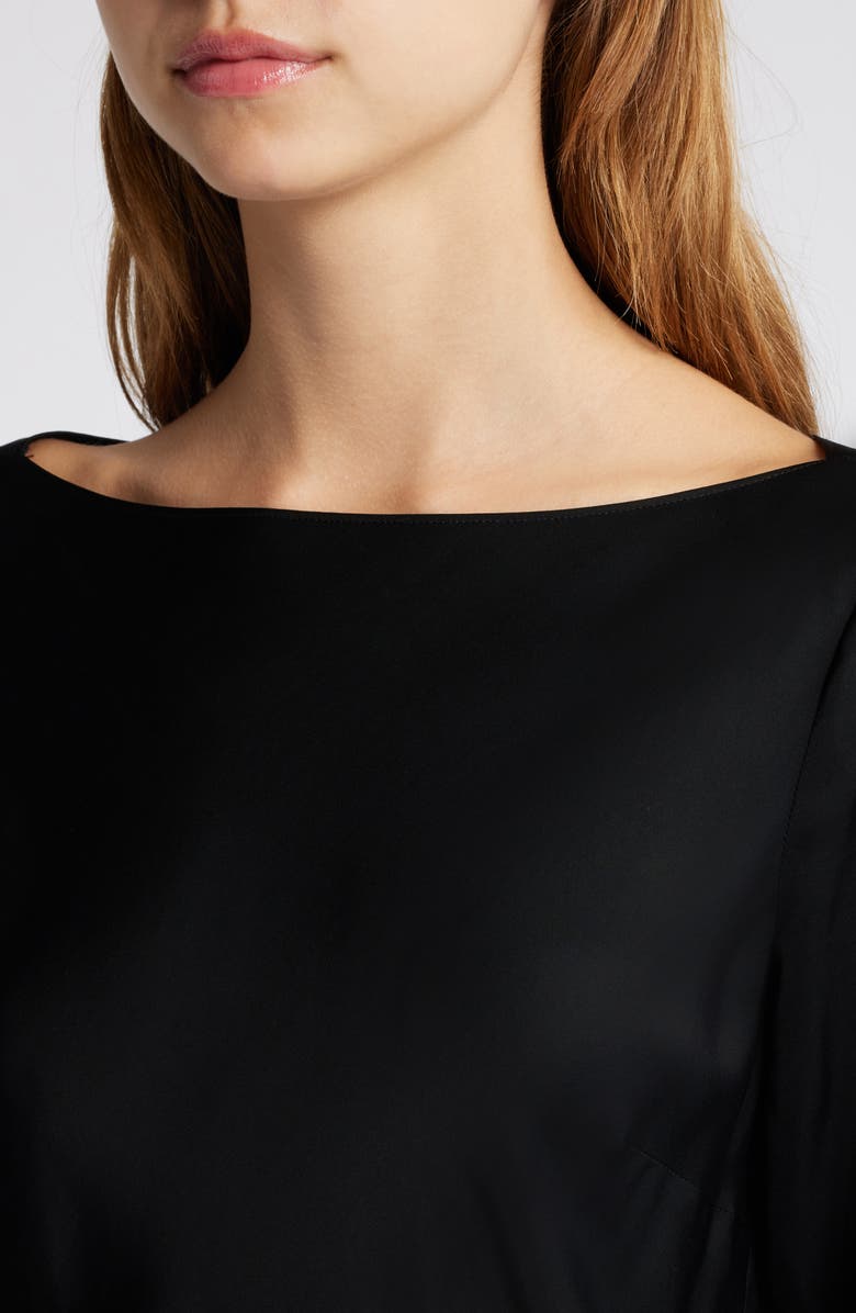 French Connection Ennis Long Sleeve Satin Minidress, Alternate, color, 