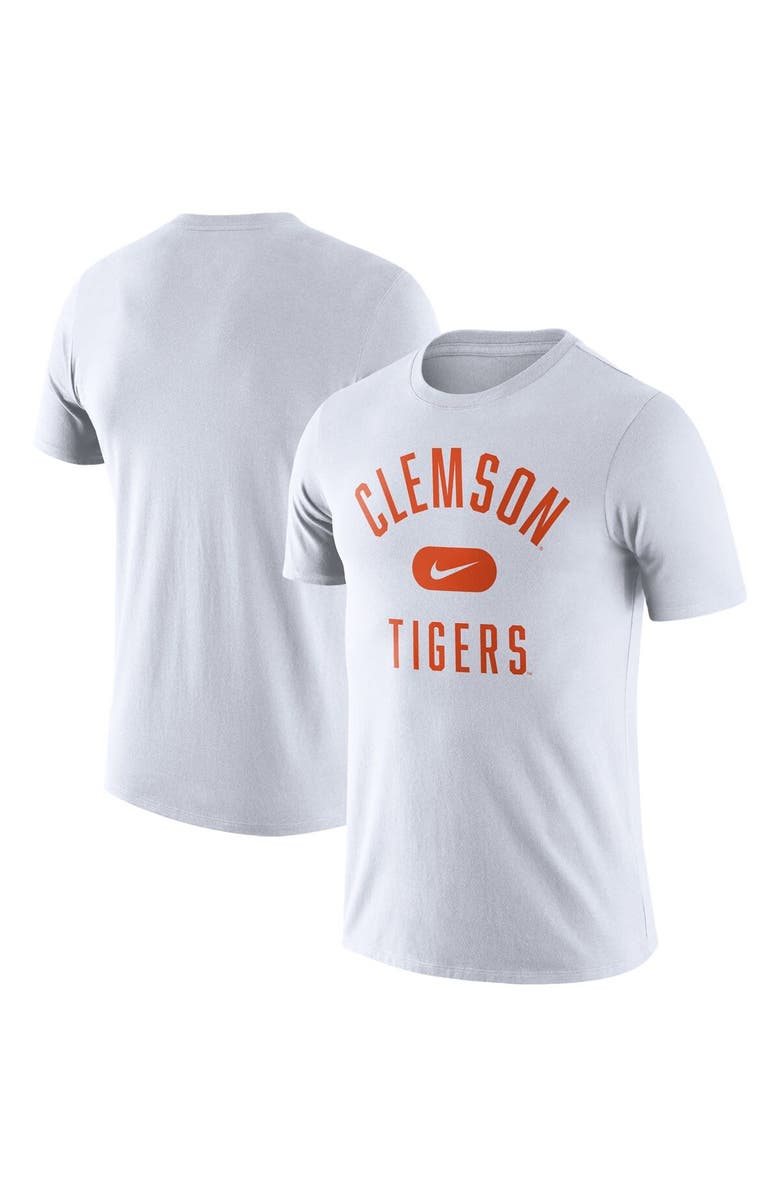 Nike Men's Nike White Clemson Tigers Team Arch T-Shirt, Alternate, color, 