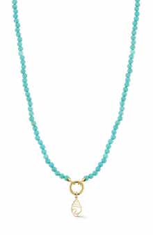 Ember Fine Jewelry Turquoise Beaded Shell Pendant Necklace