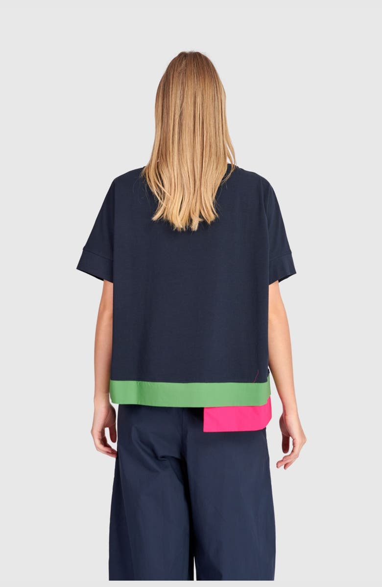 Alembika Sorbet Tee, Alternate, color, Navy