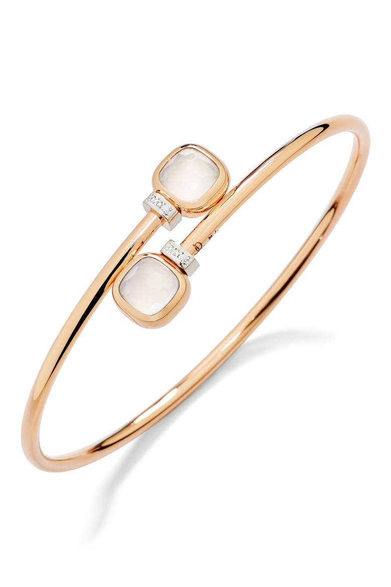 Nudo Milky Quartz Cuff Bracelet, Alternate, color, MILKY QUARTZ