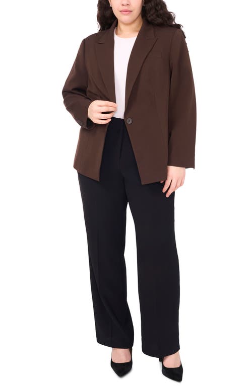 Halogenr Halogen(r) Clean One-button Blazer In Brown