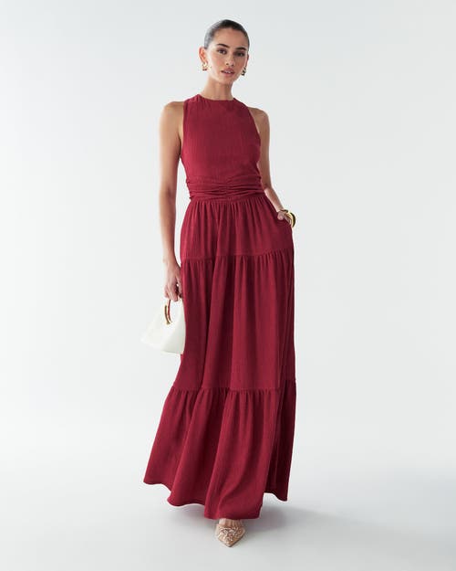 BWLDR Brooks Maxi Dress in Burgundy  product