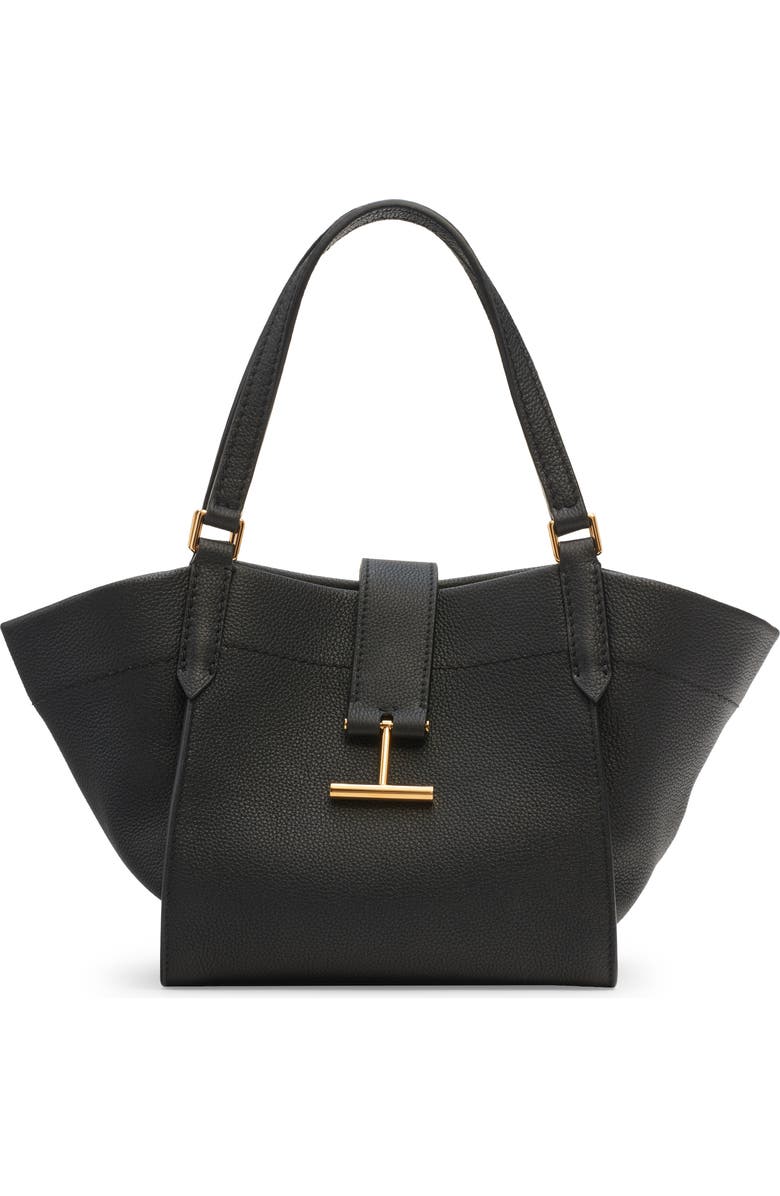 TOM FORD Small Tara Leather Tote, Alternate, color,