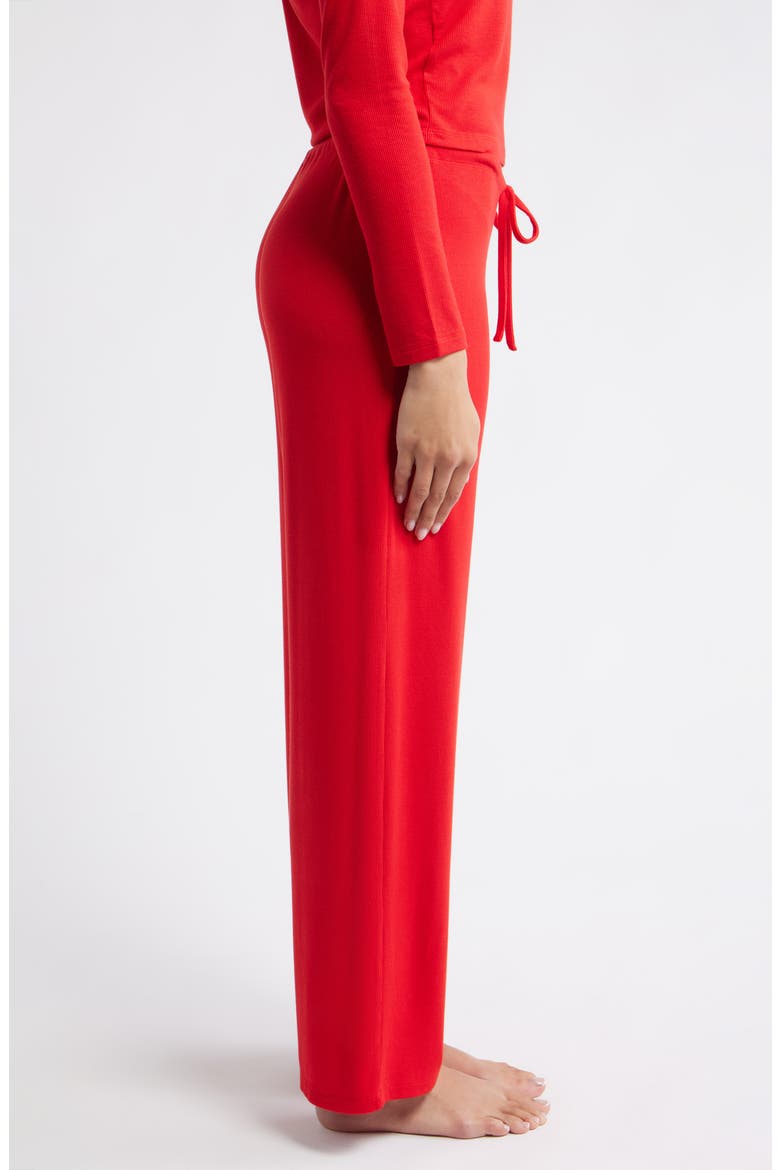 Daydream Rib Lounge Pants, Alternate, color, RED SALSA