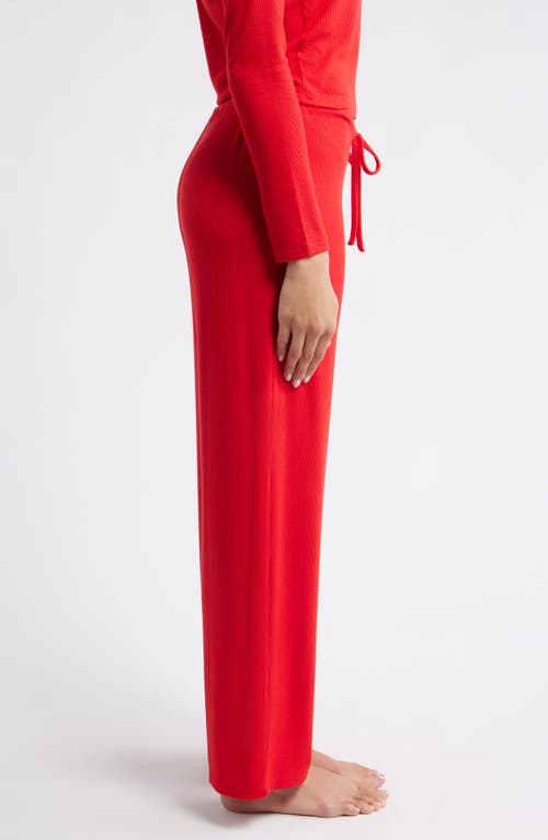Open Edit Daydream Rib Loung Pants In Red