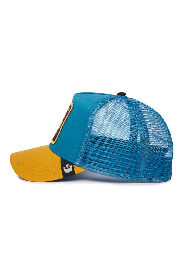 The Ambush Jaguar Snapback Trucker Hat, Alternate, color, TEAL