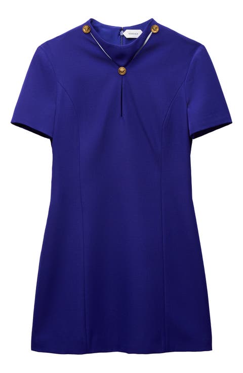 Wool Grain de Poudre Minidress