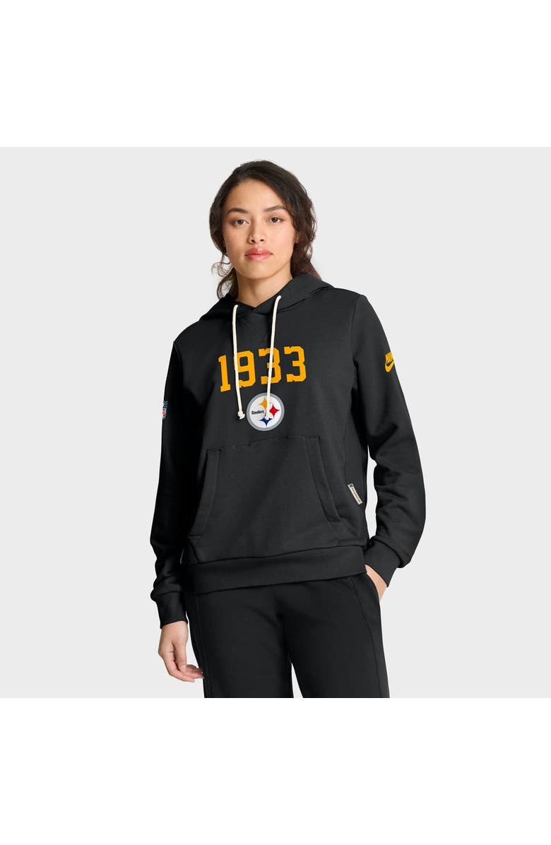 Nike Women's Nike Black Pittsburgh Steelers 1933 Sideline Standard Issue Dri-FIT Hoodie, Main, color, Black