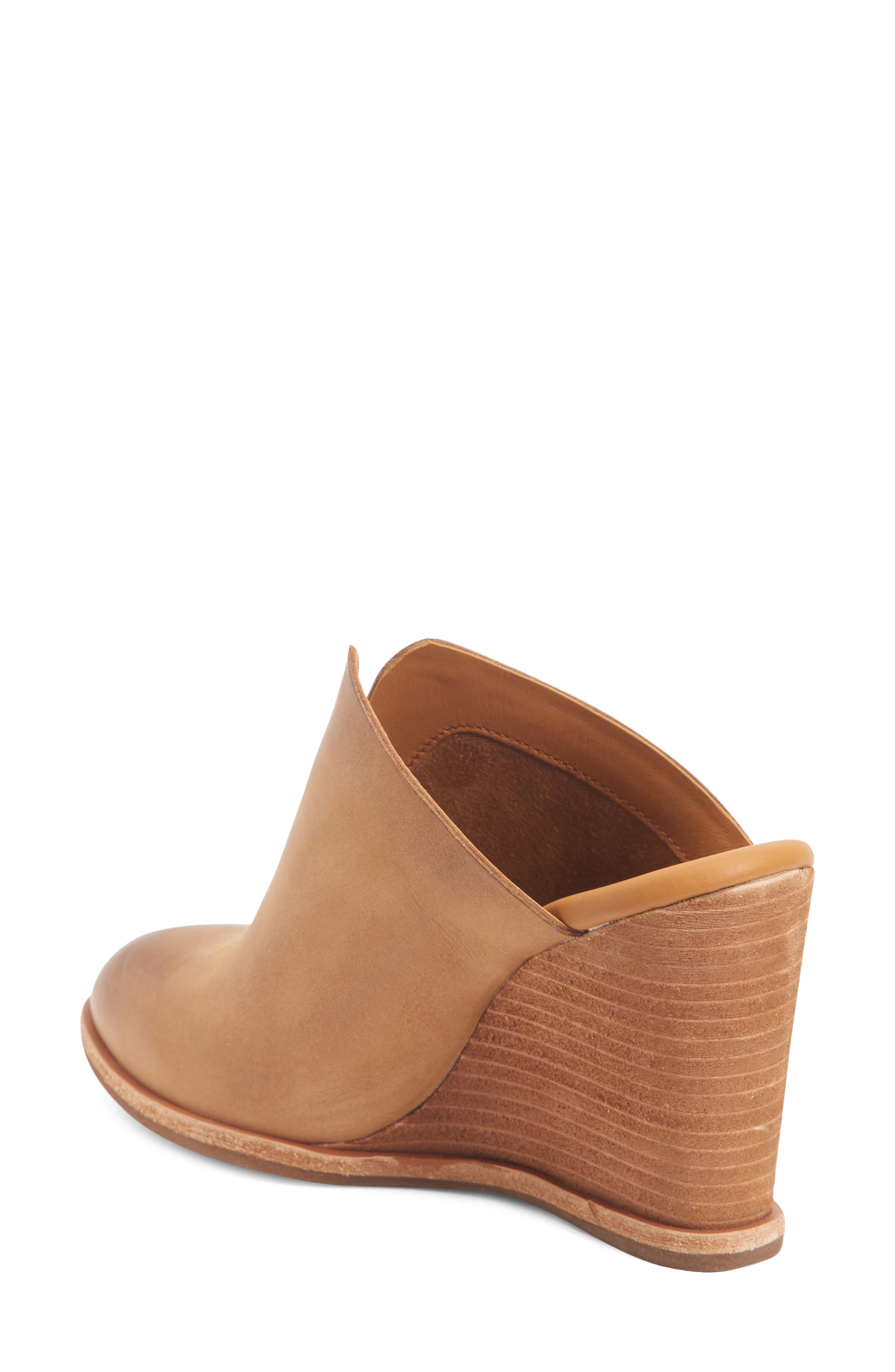Lanka Wedge Mule, Alternate, color, BROWN LEATHER