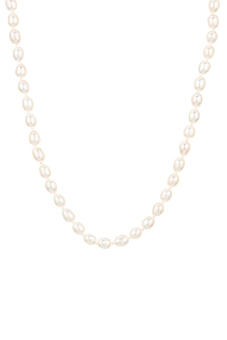 Chunky Genuine Seed Pearl Necklace, Main, color, YELLOW GOLD