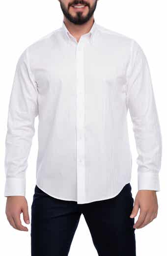 VELLAPAIS Dupoint Slim Fit Cotton Dress Shirt