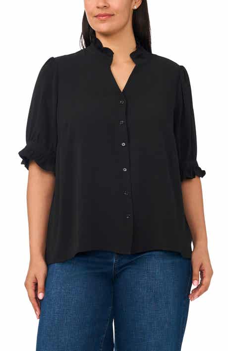 Ruffle Neck Top