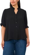 CeCe Ruffle Neck Top