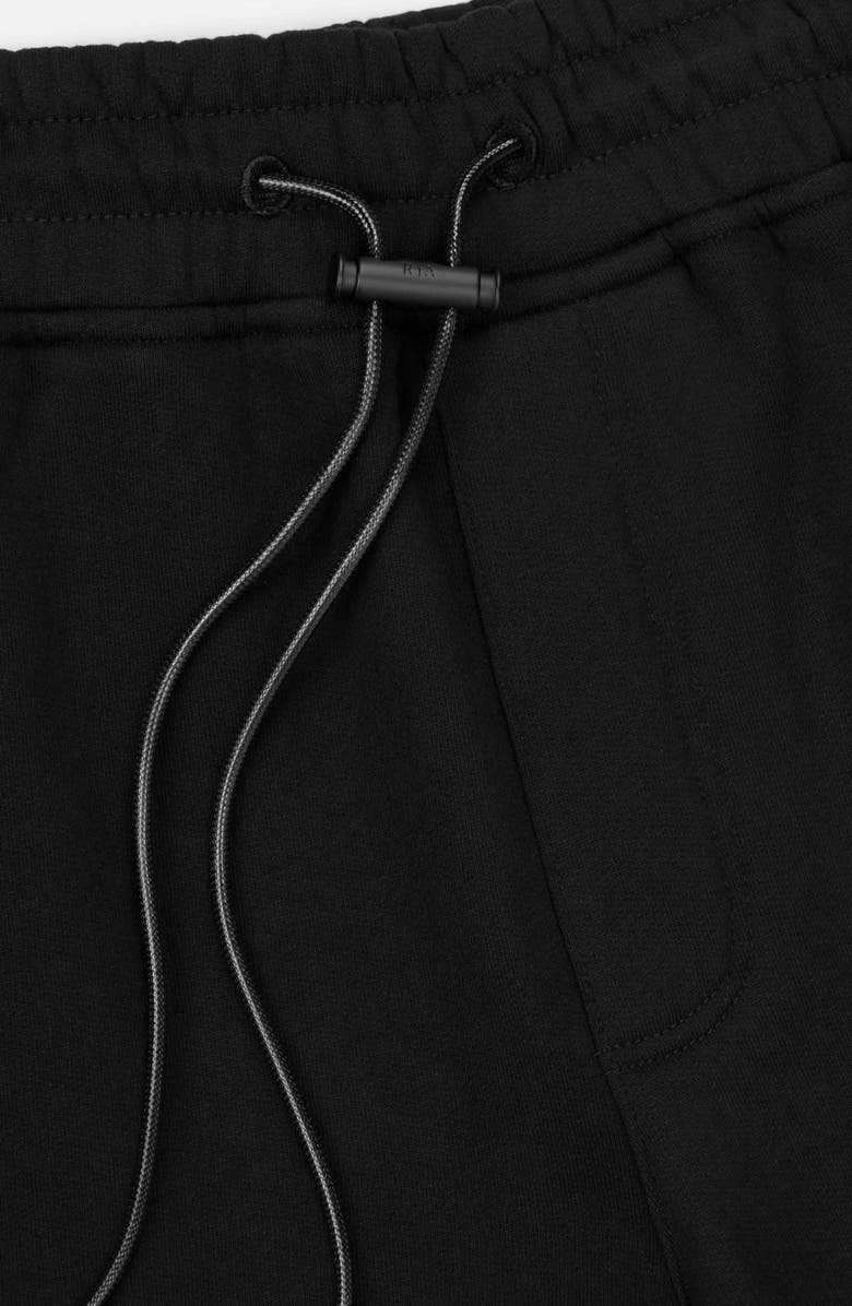 RtA Owen Neon Logo Cotton Sweatpants, Alternate, color, Black Neon Logo