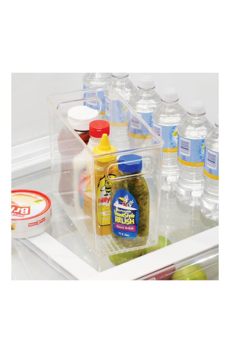 mDesign Tall Plastic Kitchen Storage Organizer Bin with Handles , 8 Pack, Alternate, color, 