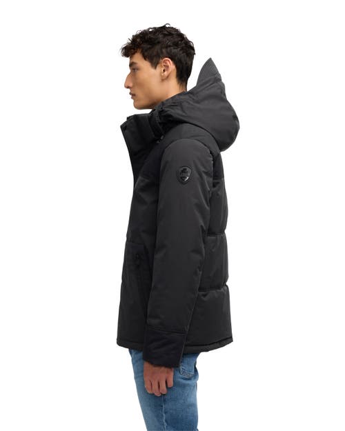 Pajar Wiyot Mixed Media Lightweight Jacket In Black