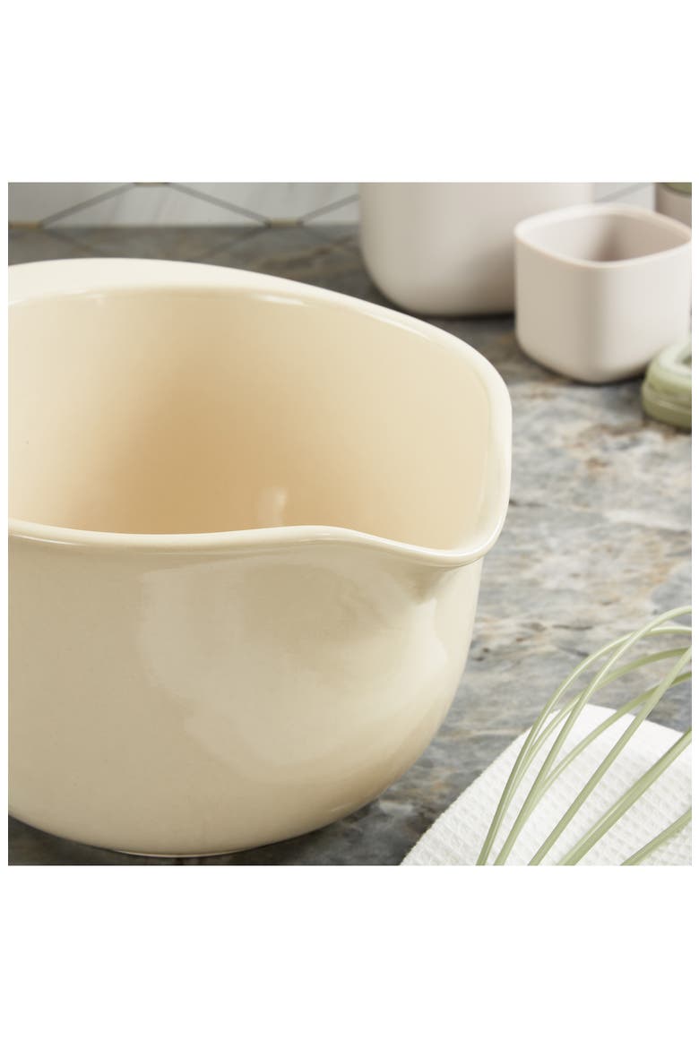 Leo Balance 2.3-Quart Ceramic Mixing Bowl, Alternate, color, MOONBEAM