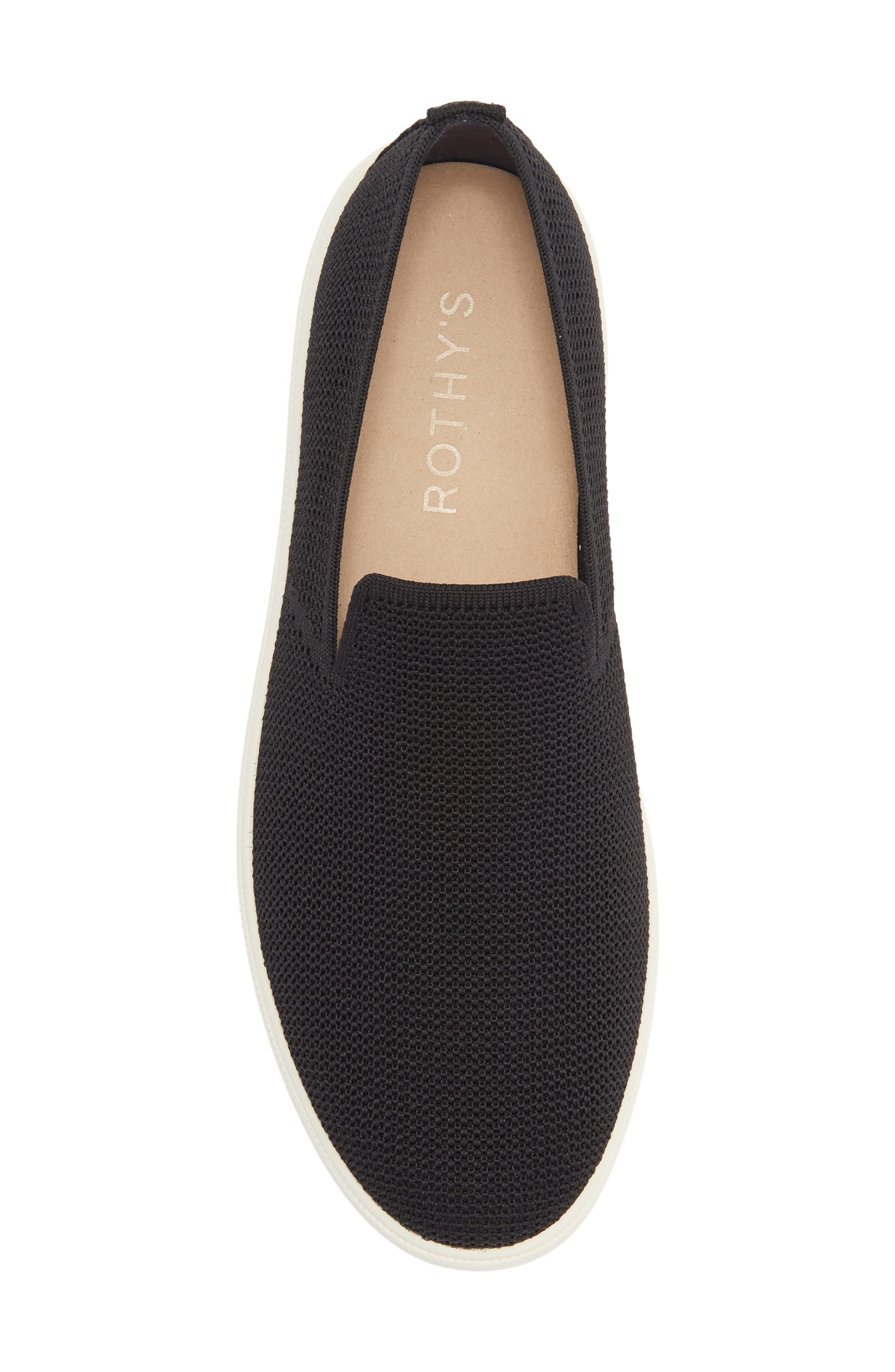 Rothy's The Ravello Slip-On Sneaker, Alternate, color, Black