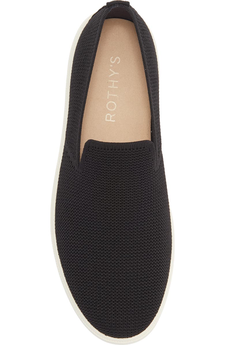 Rothy's The Ravello Slip-On Sneaker, Alternate, color, Black