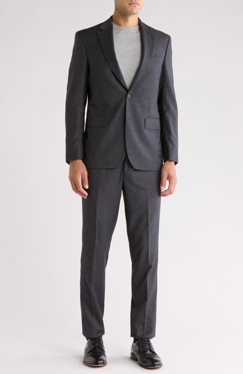 Jarrow Plain Slim Fit Wool Suit