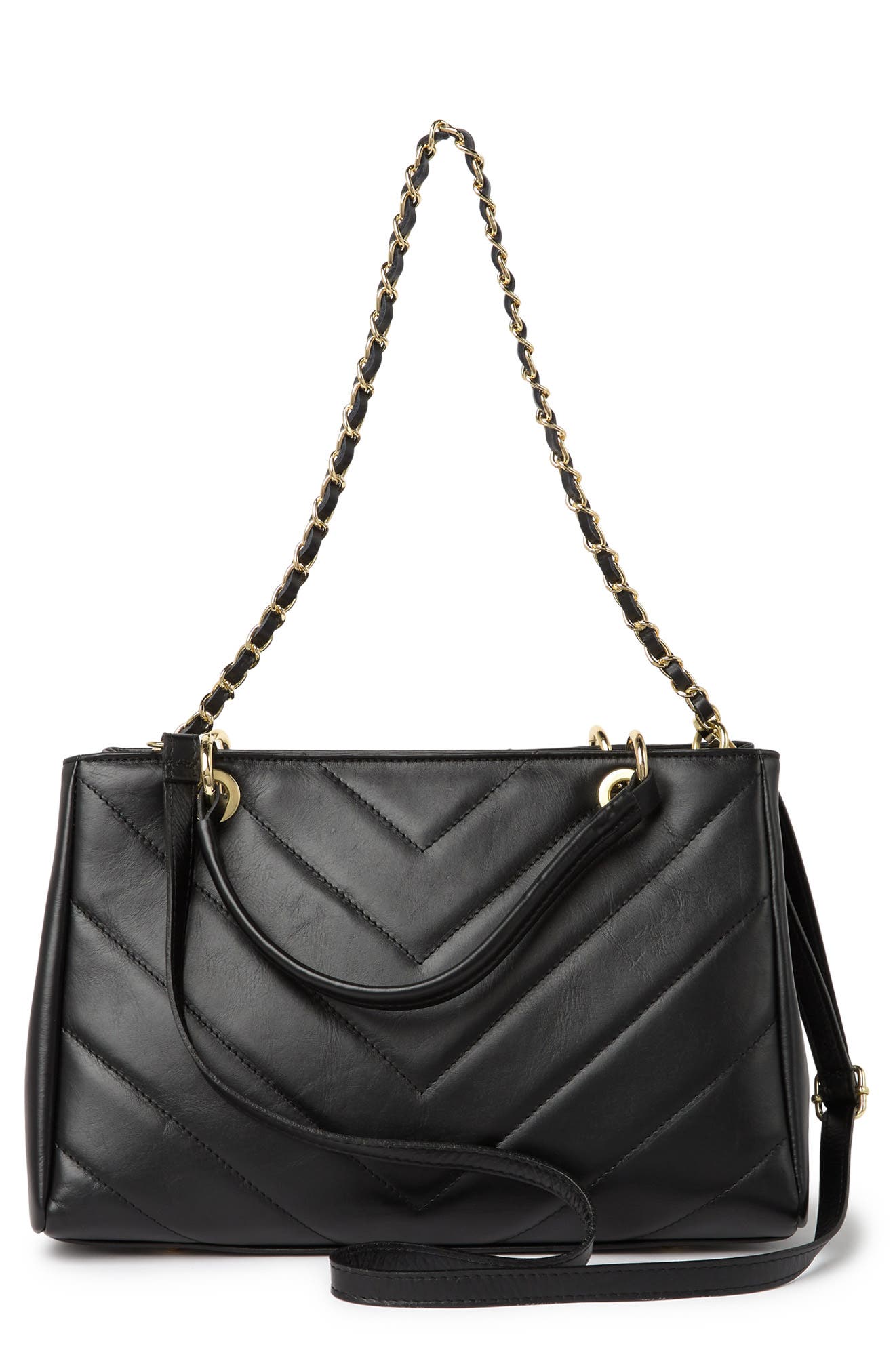 MAISON HERITAGE Evi Sac Main Quilted Leather Shoulder Bag, Alternate, color, 